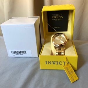 Brand new invicta gold watch for men for sale NWT